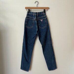 Vintage Guess High Rise Tapered Mom Jeans USA Made Women's Size 24